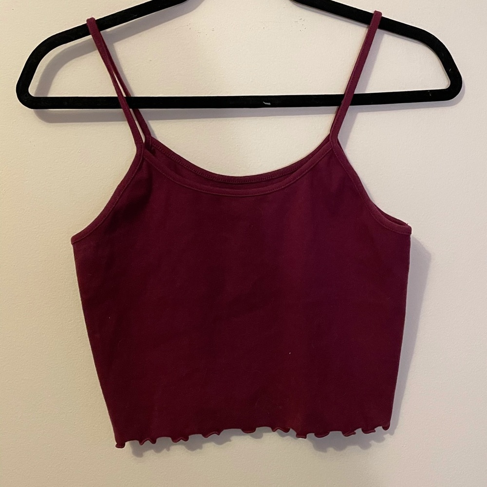 Red crop top